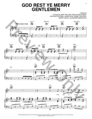 God Rest Ye Merry Gentlemen piano sheet music cover